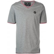 Philipp Plein Logo Plaque T-shirt Men 10 Grey Clothing T-shirts Sale Online
