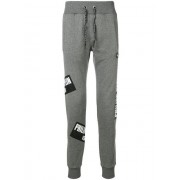 Philipp Plein Patched Joggers Men 10 Grey Clothing Track Pants Excellent Quality