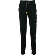 Philipp Plein Side Logo Joggers Men 02 Black Clothing Track Pants Unbeatable Offers
