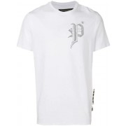 Philipp Plein Contrast P T-shirt Men White Black Clothing T-shirts Clearance