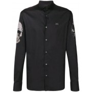 Philipp Plein Platinum Skull Shirt Men 02 Black Clothing Shirts Popular Stores