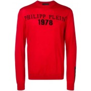 Philipp Plein Logo Jumper Men 13 Red Clothing Jumpers Official Usa Stockists