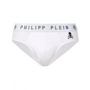 Philipp Plein Logo Print Briefs Men 01 White Clothing & Boxers Lowest Price
