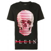 Philipp Plein Logo Skull T-shirt Men 02 Black Clothing T-shirts Super Quality