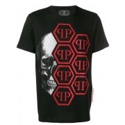 Philipp Plein Embellished Skull Print T-shirt Men 02 Black Clothing T-shirts