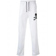 Philipp Plein Skull Detail Jogging Trousers Men 01 White Clothing Track Pants Retailer