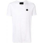 Philipp Plein Logo Patch T-shirt Men 01 White Clothing T-shirts Largest Collection