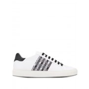 Philipp Plein Low-top Logo Stripe Sneakers Men 01 White Shoes Low-tops Discount Sale