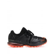Philipp Plein Original Runner Sneakers Men 0220 Black / Orange Shoes Low-tops Authentic