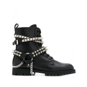 Philipp Plein Studded Boots Women 02 Black Outlet Hottest New Styles