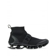 Philipp Plein Jacquard Nylon Sock Sneakers Women 02 Black Shoes Trainers Best-loved