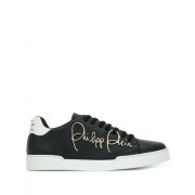 Philipp Plein Signature Low-top Sneakers Men 02 Black Shoes Low-tops Sale Online