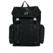 Philipp Plein Logo Print Backpack Men 02 Black Bags Backpacks Low Price