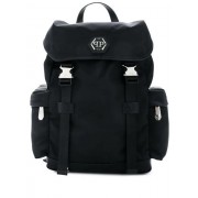 Philipp Plein Statement Backpack Men 0201 Black / White Bags Backpacks Available To Buy Online