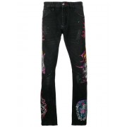 Philipp Plein Patchwork Straight-leg Jeans Men 02dj Dj Hell Clothing Regular & Most Fashionable Outlet