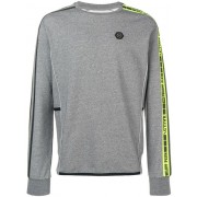 Philipp Plein Stripe Detail Sweatshirt Men 10 Grey Clothing Sweatshirts Glamorous