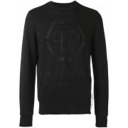 Philipp Plein Statement Embroidered Sweatshirt Men 02 Black Clothing Sweatshirts