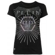 Philipp Plein Crystal Round Neck T-shirt Women Black Clothing T-shirts & Jerseys Great Deals