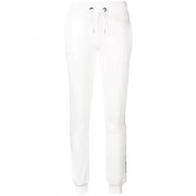 Philipp Plein Embellished Side Stripe Track Trousers Women 01 White Clothing Pants