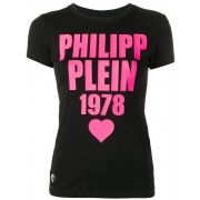 Philipp Plein Logo Slim-fit T-shirt Women 02 Black Clothing T-shirts & Jerseys Authentic Quality