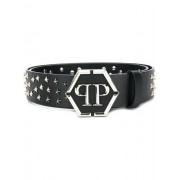 Philipp Plein Star Studded Belt Men 02 Black Accessories Belts Luxurious Collection