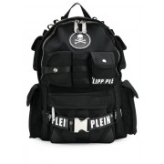 Philipp Plein Utility Backpack Men 0201 Black White Bags Backpacks Biggest Discount