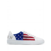 Philipp Plein Low-top U.s. Flag Sneakers Men White Shoes Low-tops Outlet Factory Online Store