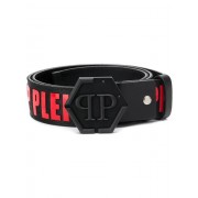 Philipp Plein Contrast Logo Belt Men 13 Red Accessories Belts Gorgeous
