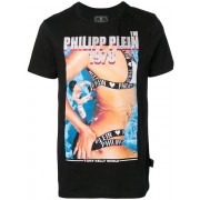 Philipp Plein Logo Graphic Print T-shirt Men 02 Black Clothing T-shirts Online Shop