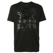 Philipp Plein Embellished Logo T-shirt Men 02 Black Clothing T-shirts Cheap Prices
