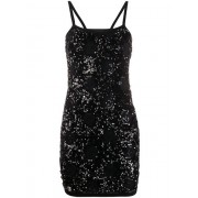 Philipp Plein Sequin Embroidered Cocktail Dress Women 02 Black Clothing & Party Dresses