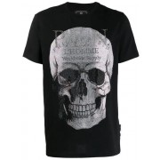 Philipp Plein Platinum Cut Skull T-shirt Men 02 Black Clothing T-shirts Unbeatable Offers