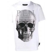 Philipp Plein Platinum Cut Skull T-shirt Men 01 White Clothing T-shirts Uk Store