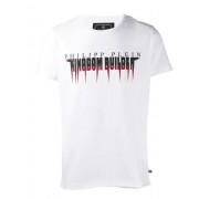 Philipp Plein Logo T-shirt Men 01 White Clothing T-shirts Recognized Brands