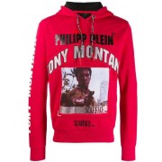 Philipp Plein Scarface Hoodie Men 13 Red Clothing Hoodies Online Leading Retailer