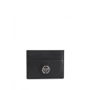 Philipp Plein Statement Credit Card Holder Men 02 Black Accessories Wallets & Cardholders Official Usa Stockists