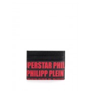 Philipp Plein Tm Credit Card Holder Men 0213 Black / Red Accessories Wallets & Cardholders