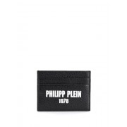 Philipp Plein Logo Credit Card Holder Men 02 Black Accessories Wallets & Cardholders Officially Authorized