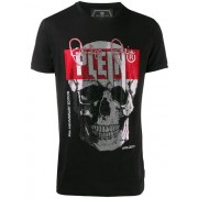 Philipp Plein Skull Print T-shirt Men 02 Black Clothing T-shirts Low Price