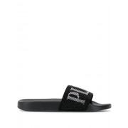 Philipp Plein Crystal Sandals Women 02 Black Shoes Flip Flops Fashionable Design