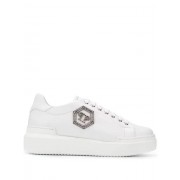 Philipp Plein Crystal Lo-top Sneakers Women 01 White Shoes Trainers Exclusive Deals