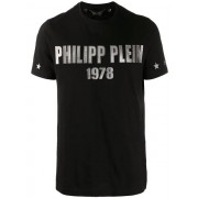 Philipp Plein Logo Embellished T-shirt Men 02 Black Clothing T-shirts Hot Sale Online