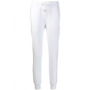 Philipp Plein Crystal Embellished Track Pants Women 01 White Clothing