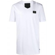 Philipp Plein Logo Patch T-shirt Men 01 White Clothing T-shirts Discountable Price