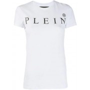 Philipp Plein Printed Logo T-shirt Women 01 White Clothing T-shirts & Jerseys Catalogo