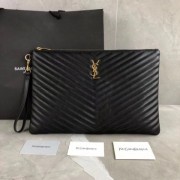 YSL Clutch Black Gold 36cm