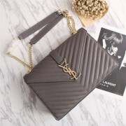 YSL Classic Large Monogram Bag Grey 30cm