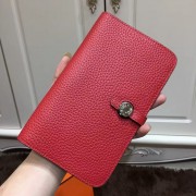 Hermes Dogon Wallet Togo Leather H001 Red