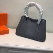 Hermes Garden Party Handbag Small 31cm Dark Grey