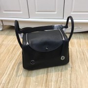 Hermes Lindy 30cm Handbag Black Silver